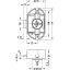 Lukk 44,5 x 77 mm, pruun