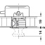 Luku rosett 32 x 12 mm, kroom
