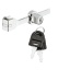 Klaaslükandukse lukk 120 mm (kroom)