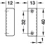 Luku nurkvastus 40 x 12 mm (nikkel)
