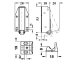 Vedrulukk 53 x 28 mm "Quick" (pronks/valge)