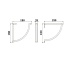 Puitriiuli kandur 180 x 180 mm (kroom)