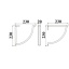 Puitriiuli kandur 230 x 230 mm (kroom)