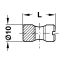 Risttüübel M6/10 x 14 mm