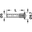 Ühendusmuhv M4 x 27 mm (nikkel)
