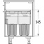 Pesukorvide mehhanism 500 mm HAILO Laundry-Carrier, antratsiit (korvid - valged)