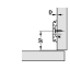 Hingetald H=0 mm (Clip Top)
