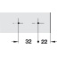 Hingetald H=0 mm (Clip Top)