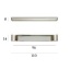 Käepide 110 x 8 mm (lihvitud nikkel)