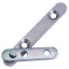 Pöördtelje hing 180° 65 mm (metallik)