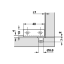 Hing klaasile kuni 4,7 mm (kroom)