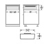 Plastik sahtel 600 mm HAILO Pantry-Box erinevate toodete hoidmiseks (valge)