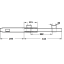 Klaviatuurialuse liugur 410mm (metallik)