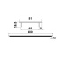Tuulutusrest 480 x 81 mm (alumiinium)