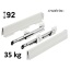 HÄFELE MATRIX BOX P35 vaikseltsulguv sahtel, 92/270 mm, 35 kg (valge)