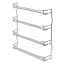 Maitseainepurkide riiul 390 x 404 mm (kroom)