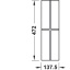 Sahtlisisu ristjaotus, PUIT 137.5x472x37.5 mm (saar, MUST)
