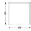 Hoiukast 3, PUIT 236x236x43 mm (saar, MUST)