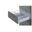 MOOVIT sahtli ristireeling 1102 mm (hall metallik)