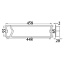 Tuulutusrest 458 x 65 mm (valge)