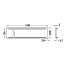 Tuulutusrest 500 x 100 mm (alumiinium)