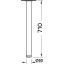 Lauajalg ø60/↕710 mm (must)