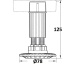 Häfele Axilo™ soklijalg H=125 mm (must)
