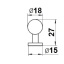 Nupp Ø18 mm (kroom)