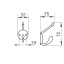Nagi 32 x 72 mm (kuld)