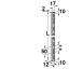 Riputuslatt 1-e realine 2495 mm (hall)