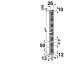 Riputuslatt 2-e realine 1495 mm (hall)