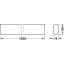 Ovaalne riidepuutoru 30 x 14 mm/1,0 m, tamm