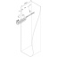 Väljatõmmatav riiul 108 x 465 x 115 mm, tume hall