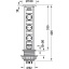Pistikupesa hõbe/must, 3 pistikut, 125 V (USA standard)