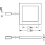 LOOX5 LED 2051 valgusti,  2.5 W, soe valgus 3000 K, 12 V, (hõbe, kandiline)