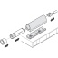 LOOX5 LED valgusti multifunktsionaalse sensorlüliti kinnitamise adapter (valge)
