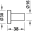 Nagi Ø30 x 38 mm (must)
