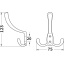 Nagi 75 x 20 x 123 mm, antiikpronks