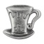 Nupp 40 mm (hõbe)