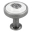 Nupp ø23 mm (antiikhõbe/valge)