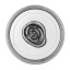 Nupp ø23 mm (antiikhõbe/valge)