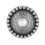 Nupp ø54 mm (hõbe/kristall)
