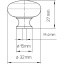 Nupp Ø32 mm (kroom)