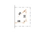 Hingetald H=9 mm, eurokruvidega (Salice)