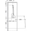 Riidepuulift, Kesseböhmer Conero, korpuse siselaiusele 985 - 1168 mm (must)