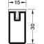 Kandiline riidepuutoru, Kesseböhmer Conero, korpuse siselaiusele max 1220 mm, (must)