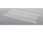 Nõuderest 463 mm, tassidele - sirge "FINA" (PVC kate, valge)