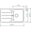 Graniitvalamu FORMHAUS D-100 Schock (must metallik / onyx)