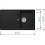 Graniitvalamu FORMHAUS D-100 Schock (must metallik / onyx) [Manuaalklapp]