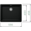 Graniitvalamu GREENWICH N-100L ja segisti Epos FIX komplekt (must / puro)